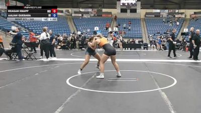 145 lbs 3rd Place Match - Reagan Knapp, Oklahoma State University vs Aaliah Guebara, High School