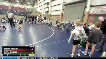 45 lbs Placement (16 Team) - Ryddik Johnson, Crooks County vs Titian Knudsen, Utah Green
