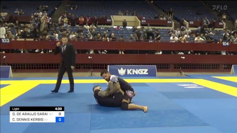 DIEGO DE ARAUJO SARAIVA vs CHRISTOPHER DENNIS KERBIS 2024 Pan IBJJF Jiu-Jitsu No-Gi Championship
