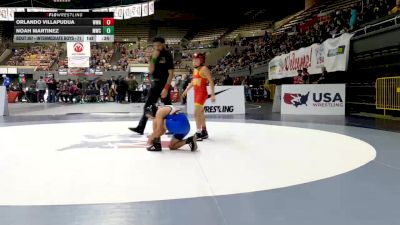 Intermediate Boys - 71 lbs Cons. Round 2 - Orlando Villapudua, Wright Wrestling Academy vs Noah Martinez, Madera Wrestling Club