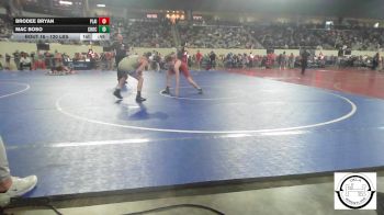 120 lbs Consi Of 8 #2 - Brodee Bryan, Plainview JH vs Mac Boso, Choctaw Jh