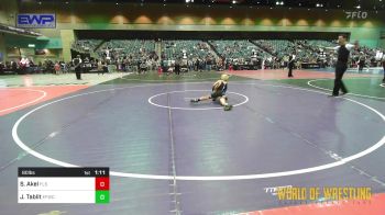 80 lbs 5th Place - Sawyer Akel, Florida Scorpions vs Jaxon Tablit, Elite Force Wrestling Club