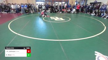 145 lbs Round Of 64 - Hunter Johnson, Tewksbury vs Aziz Mian, Central