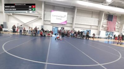 60-65.6 lbs Champ. Round 2 - River Lowe, Aviator Wrestling Club vs Waylon Reid, East Idaho Elite Wrestling Club