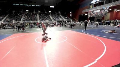 62 lbs Round Of 16 - Browning Robbins, Team Braves WC vs Bradley Peterson, Top Of The Rock WC