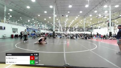 140 lbs Rr Rnd 8 - Gabe Byrne, Revival Orange vs Maddison Helms, Kraken Red