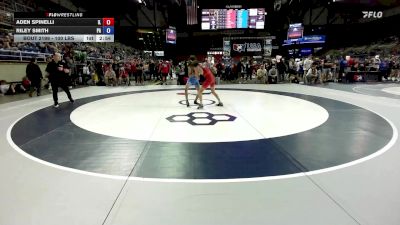 100 lbs Cons. Rd Of 16 - Aden Spinelli, IL vs Riley Smith, PA