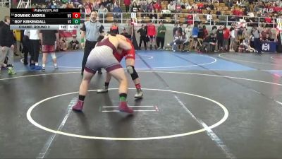 217 lbs Champ. Round 2 - Roy Kirkendall, VINTON CO vs Dominic Andria, Westfall