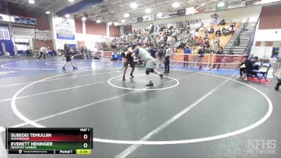 285 lbs Cons. Round 5 - Everett Heninger, Newport Harbor vs Subedei Temuujin, Woodbridge