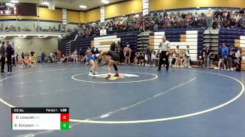 125 lbs. Cons. Round 4 - Diana Linscott, Brookfield vs Brianna Simpson, Staley