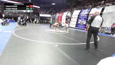 150 Class 4 lbs 5th Place Match - Aidan Schoen, Lafayette (Wildwood) vs Kaden Purler, North Point