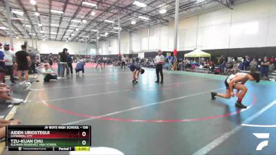 138 lbs Round 2 - Tzu-Kuan Chu, Eleanor Roosevelt High School vs Aiden Uriostegui, Cathedral City