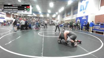 285 lbs Cons. Round 2 - Westen Musgrave, Rim Of The World vs Alexander Garcia, Pacifica (Oxnard)