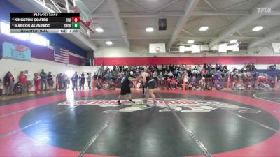 Boys 217 lbs Quarterfinal - Marcos Alvarado, Shasta Charter Academy Boys vs Kingston Coates, Foothill Boys