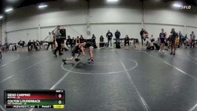 88 lbs Finals (2 Team) - Colton Louderback, Mat Warriors vs Geno Carpino, Buxton