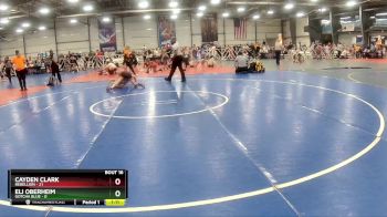 92 lbs Rd# 7- 10:45am Saturday Final Pool - Eli Oberheim, Gotcha Blue vs Cayden Clark, Rebellion