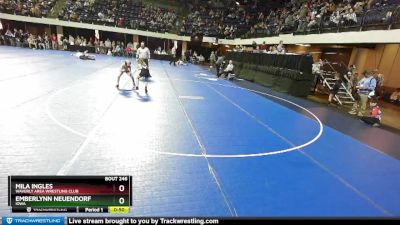 71 lbs Semifinal - Emberlynn Neuendorf, Iowa vs Mila Ingles, Waverly Area Wrestling Club