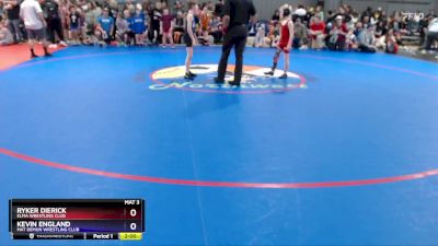 67 lbs Champ. Round 1 - Ryker Dierick, Elma Wrestling Club vs Kevin England, Mat Demon Wrestling Club