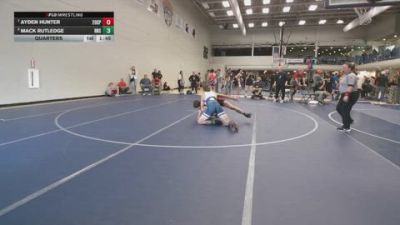 157 lbs Quarters - Ayden Hunter, 208 Spartans vs Mack Rutledge, Ridgeline High School
