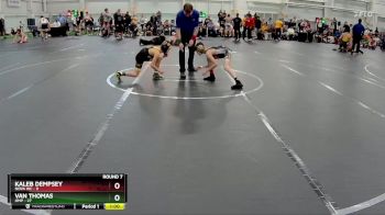 72 lbs Round 7 (8 Team) - Kaleb Dempsey, NOVA WC vs Van Thomas, OMP