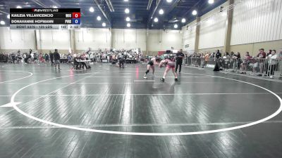 125 lbs Quarterfinal - Kaileia Villavicencio, Wrestling University Club vs Donavanne Hofmann, Ponte Vedra High School