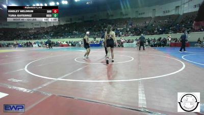 120 lbs Consi Of 32 #2 - Kinsley Meldrum, Sand Springs Jr High vs Yuria Guiterrez, Woodward