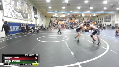 175 lbs Cons. Round 3 - Nathan Tuttle, Beckman vs Daniel Navarro, Mayfair