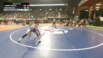 115 lbs Champ. Round 1 - Aspen Beutler, Wind River vs Kinsey Hooper, Rawlins