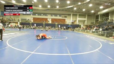 285 lbs Semifinal - Josh Harkless, RIT vs Kamdyn Dorchester, Ithaca
