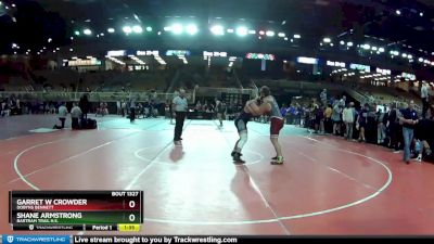 220 lbs Champ. Round 2 - Garret W Crowder, Dobyns Bennett vs Shane Armstrong, Bartram Trail H.S.