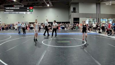 85 lbs Quarterfinal - Liam Samuelson, Slyfox vs Beau Eck, Brawlers