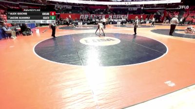 2A 138 lbs Champ. Round 1 - Jacob Alvarez, Elmhurst (IC Catholic) vs Alex Gochis, Maple Park (Kaneland)