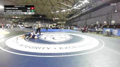 Girls 3A 115 lbs Cons. Round 1 - Keilyn Taylor, Sedro-Woolley (Girls) vs Anessa Villarreal, Mountain View (Girls)