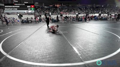 43 lbs Round Of 16 - Stetson Beavers, Moodys Wrestling Club vs Brantley Lynn, Lexington Wrestling Club