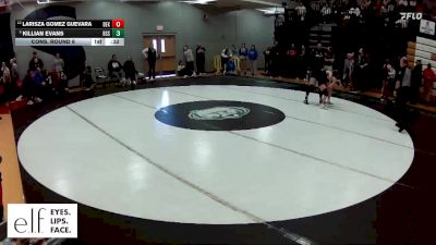 110 lbs. Cons. Round 6 - Killian Evans, Blue Springs South vs Larisza Gomez Guevara, DeKalb