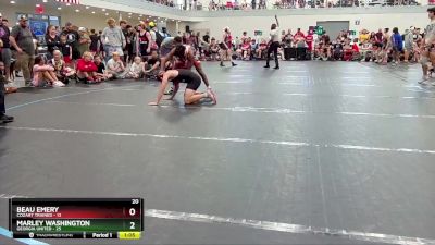 150 lbs Round 5 (6 Team) - Beau Emery, Cozart Trained vs Marley Washington, Georgia United