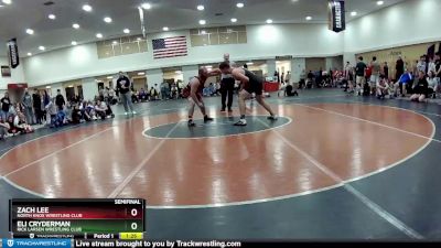 88 lbs Semifinal - Zach Lee, North Knox Wrestling Club vs Eli Cryderman, Rick Larsen Wrestling Club