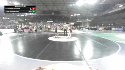 Boys 1B/2B 113 Cons. Round 3 - Landon Batton, Cle Elum vs Lucas Santos, Columbia Burbank