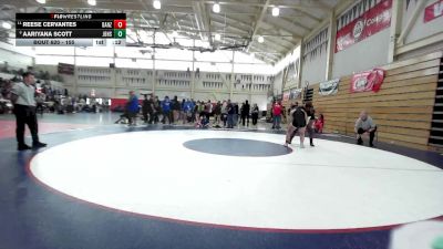 155 lbs Cons. Round 5 - Reese Cervantes, De Anza vs Aariyana Scott, Jesse Bethel High School