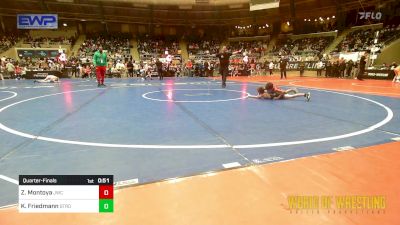 49 lbs Quarterfinal - Zane Montoya, Juggernaut Wrestling Club vs Kyle Friedmann, Strongsville