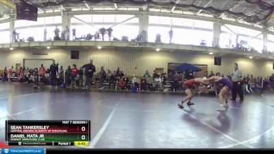 126 lbs Cons. Round 4 - Sean Tankersley, Central Indiana Academy Of Wrestling vs Daniel Mata Jr, Hobart Wrestling Club