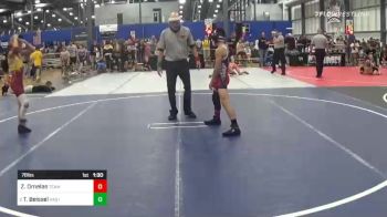 78 lbs Semifinal - Zaiyahn Ornelas, Team Zapas vs Trey Beissel, Hastings Wrestling