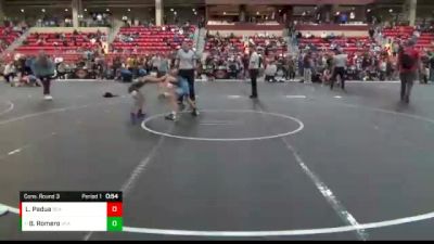 64 lbs Cons. Round 3 - Brody Romero, Colorado Regulators vs Liam Padua, Derby Wrestling Club