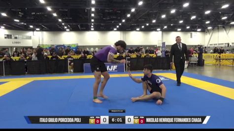 Nikolas Henrique Fernandes Chaga vs Italo Giulio Porcedda Poli 2025 World IBJJF Jiu-Jitsu No-Gi Championship