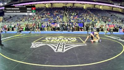 Girls-130 lbs 3rd Place Match - Hannah Blyveis, Fowlerville Hs Girls vs Faith Burgess, Grand Blanc Hs Girls