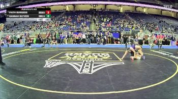 Girls-130 lbs 3rd Place Match - Hannah Blyveis, Fowlerville Hs Girls vs Faith Burgess, Grand Blanc Hs Girls