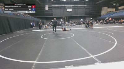 110 lbs Semifinal - Ava Ward, Missouri Valley College vs Brooke Corrigan, OSU Cowgirl Wrestling Club
