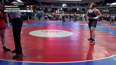 1A-4A 285 Champ. Round 1 - Zayden Franklin, Coosa Christian School vs Brandon Jolliff, Weaver