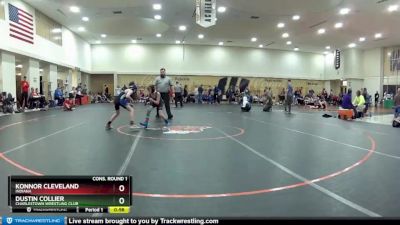 77 lbs Cons. Round 1 - Dustin Collier, Charlestown Wrestling Club vs Konnor Cleveland, Indiana