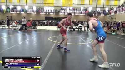 150 lbs 1st Place Match - Benjamin Hansen, High Altitude Wrestling Club vs Collin Frost, Iowa